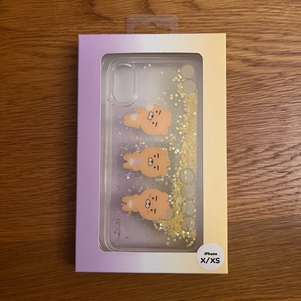 Cute Bear iPhone X/XS Case - Clear and Gold